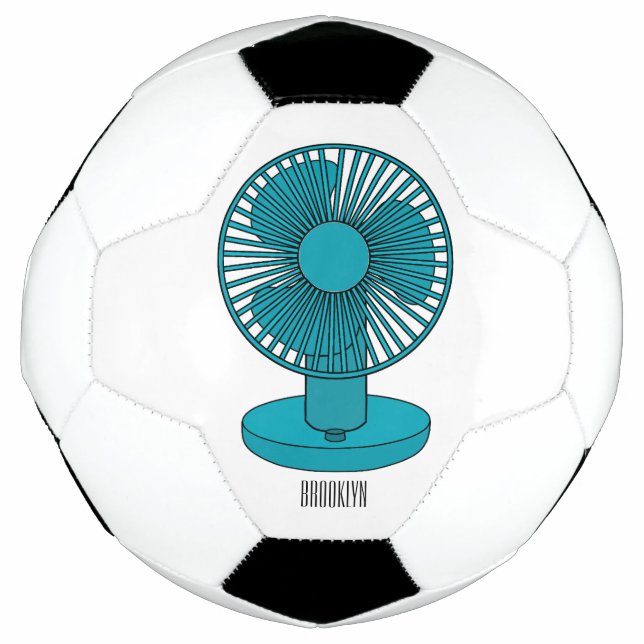 Bola De Futebol Ilustração do desenho do ventilador (Frente)