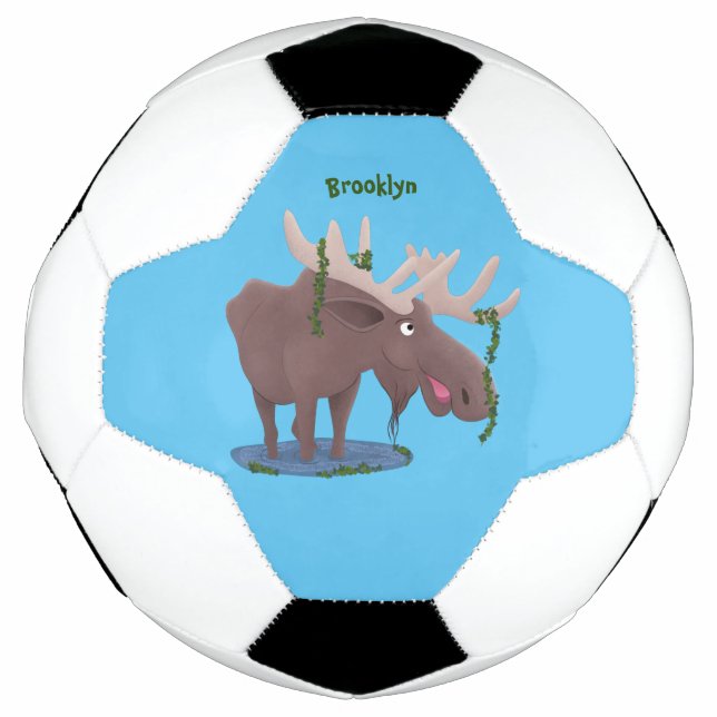 Bola De Futebol Imagem animada alegre e engraçada (Frente)