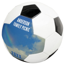 Bola De Futebol Imagem Anual da Família Colorida do Rainbow
