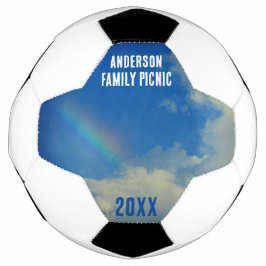 Bola De Futebol Imagem Anual da Família Colorida do Rainbow