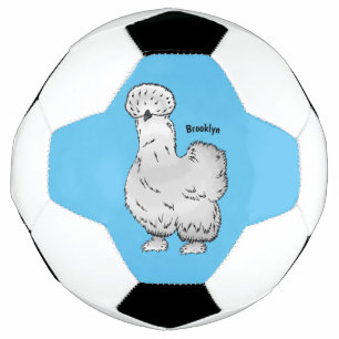 Bola De Futebol Imagem de desenho animado de frango Silkie