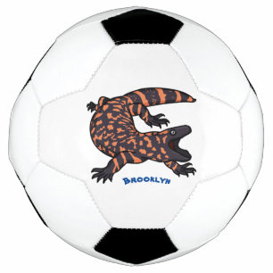 Bola De Futebol Imagem de desenho animado de lagarto monstro de gi