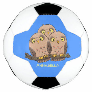 Bola De Futebol Imagem de desenho animado de uma coruja de bebê b