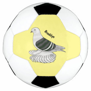 Bola De Futebol Imagem de desenho animado do pombo-escudo-saxão