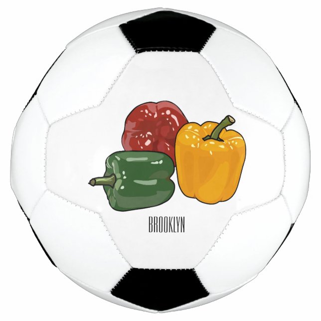 Bola De Futebol Imagem de desenho em Capsicum (Frente)