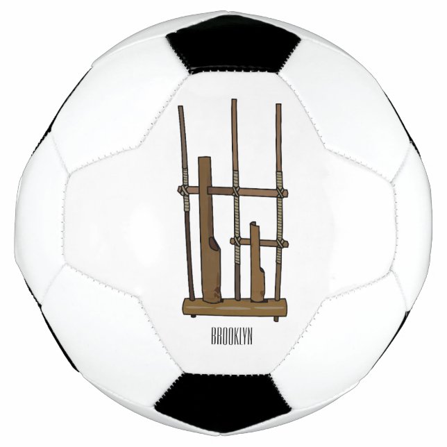 Bola De Futebol Imagem de desenhos angklung (Frente)