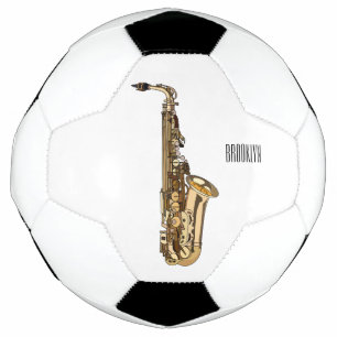 Bola De Futebol Imagem de desenhos saxofônicos