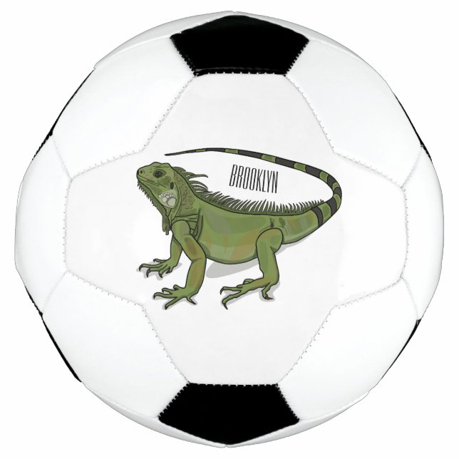 Bola De Futebol Imagem do desenho de Iguana (Frente)