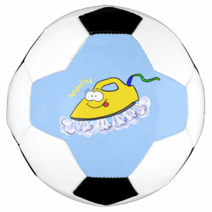 Bola De Futebol Imagem engraçada da lavanderia de ferro