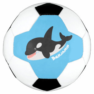 Bola De Futebol Imagem engraçada de desenho animado de orca