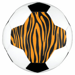 Bola De Futebol Impressão de Princeton Orange Zebra