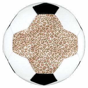 Bola De Futebol Impressão Leopardo Marrom Pessegueira bonito