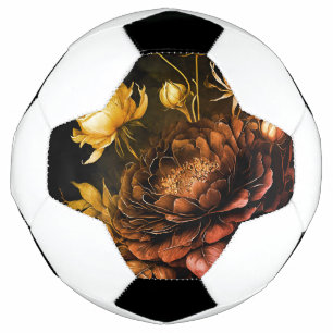 Bola De Futebol Incrível Acento de ferrugem de Convênio Flores de 
