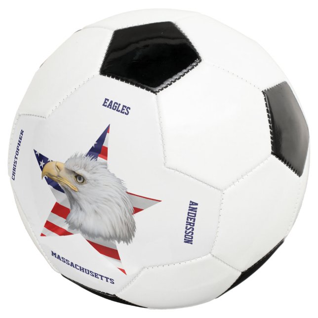 Bola De Futebol Incrível Águia Balda, A Bandeira Americana, Estrel (Três quartos)