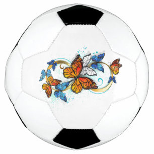 Bola De Futebol Infinidade de Borboletas Monarca