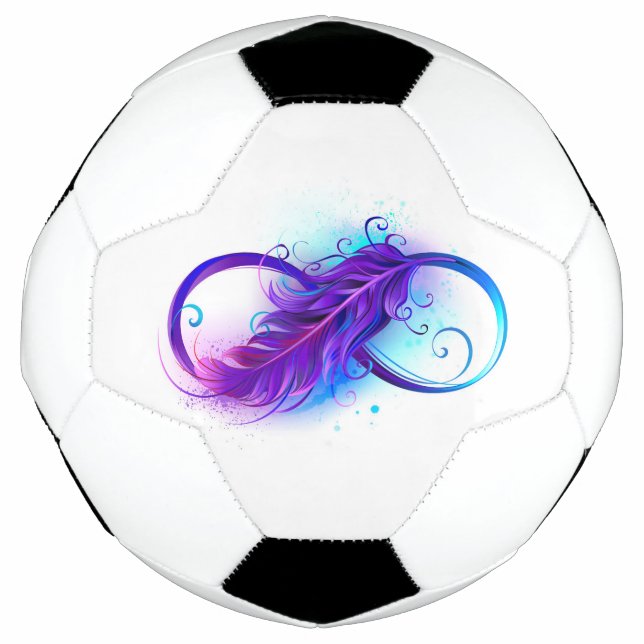 Bola De Futebol Infinity with Purple Feather (Frente)