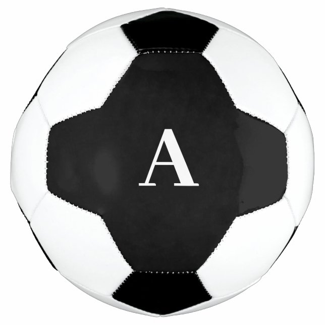 Bola De Futebol Iniciais do Monograma Presente de Nome Personaliza (Frente)