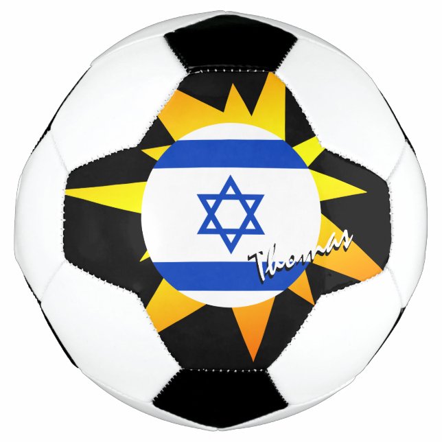 Bola De Futebol Israel Futebol e bandeira israelense / BANG (Frente)