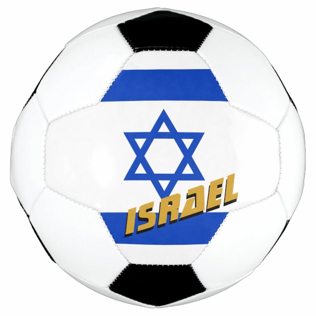 Bola De Futebol Israel Futebol e bandeira israelense / esporte (Frente)