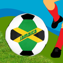 Bola De Futebol Jamaica Futebol e bandeira jamaicana / esportes
