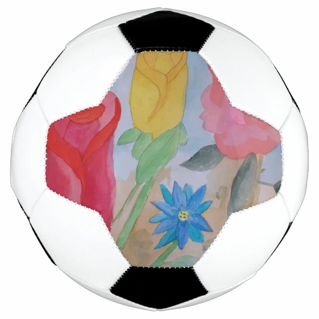 Bola De Futebol Jardim da Flor de Verão (Frente)