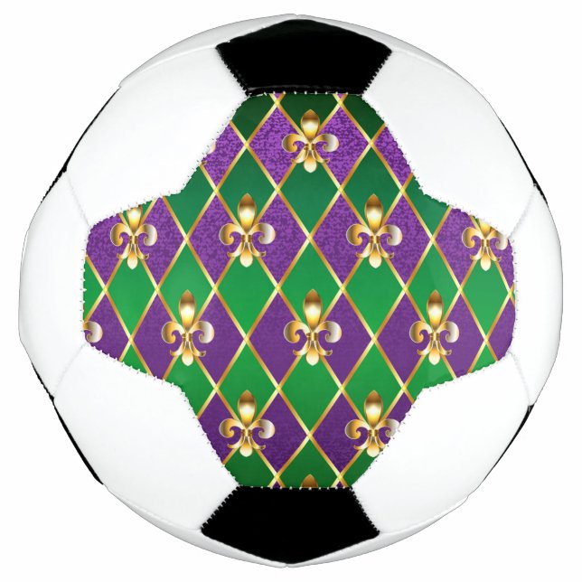 Bola De Futebol Jewelry Background Mardi Gras (Frente)