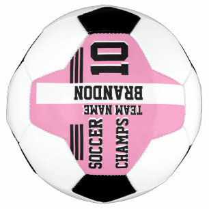 Bola De Futebol jogador de futebol branco-rosa personalizado
