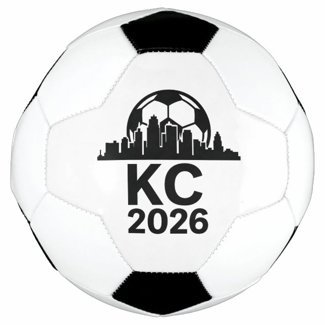 BOLA DE FUTEBOL KANSAS CITY SKYLINE 2026 SOCCER (Frente)