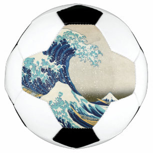 Bola De Futebol Katsushika Hokusai - A onda do Excelente de Kanaga