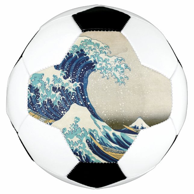 Bola De Futebol Katsushika Hokusai - A onda do Excelente de Kanaga (Frente)