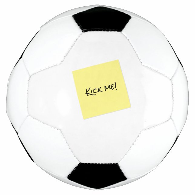 Bola De Futebol Kick Me Sticky Note Brincadeira Engraçado (Frente)