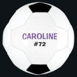 Bola De Futebol Kids Personalizado Name e Jersey Number<br><div class="desc">Seu jogador de futebol favorito vai adorar esta bola de futebol personalizada. Personalizar com o nome e o número dos jogadores. Esta bola de futebol personalizada fará um presente de excelente para o natal,  aniversários ou qualquer outra ocasião especial.</div>