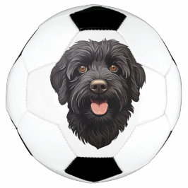 Bola De Futebol Labradoodle Black Dog
