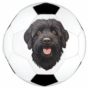 Bola De Futebol Labradoodle Black Dog
