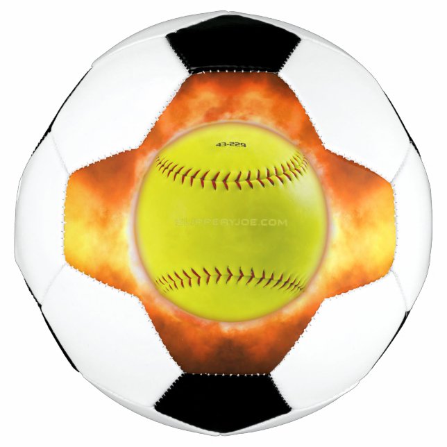 Bola De Futebol Lâmpada amarela de foguete de softball SlipperyJoe (Frente)