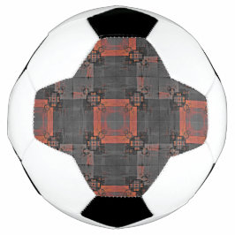 Bola de Futebol Laranja e Cinza