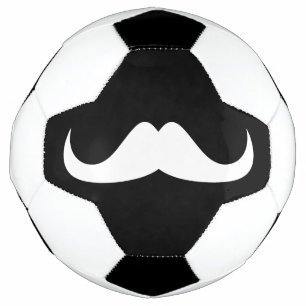 Bola De Futebol Legal bigode branco no guitarra preto