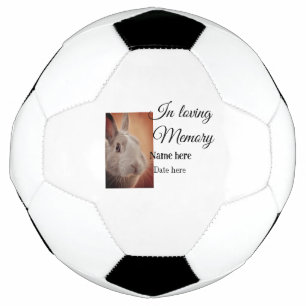 Bola De Futebol Lembrança memorial em memória amorosa adicionar no