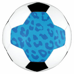 Bola De Futebol Leopard Print Pale Blues 