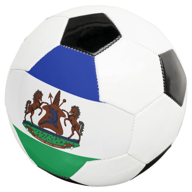 Bola De Futebol lesotho emblem (Três quartos)