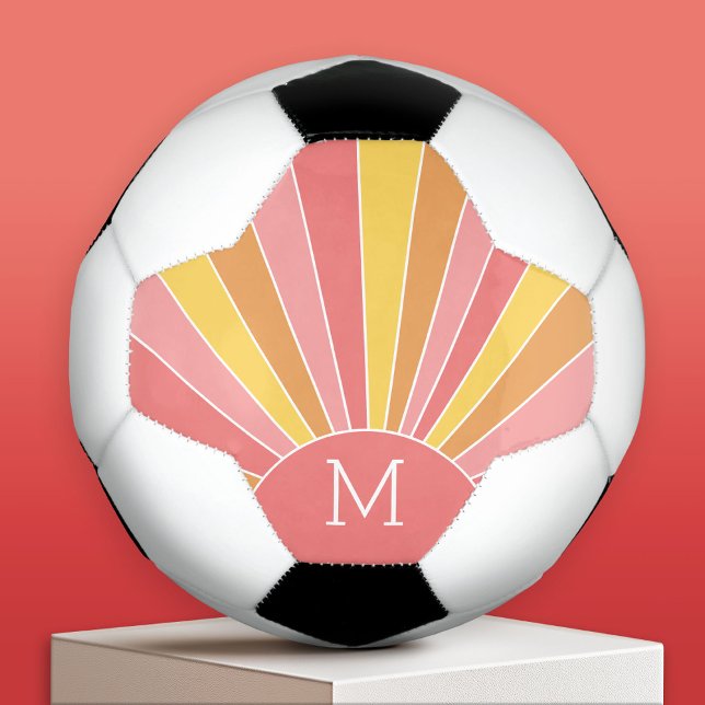 Bola De Futebol Levantamento solar da faixa retrorativa - monogram (Custom Soccer Ball)