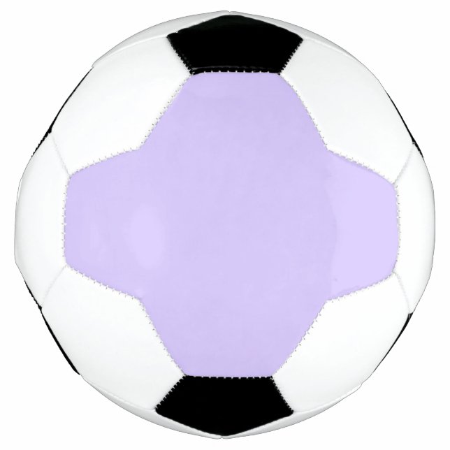 Bola De Futebol Lilac Sonha Cor Sólida | Elegante Clássico (Frente)