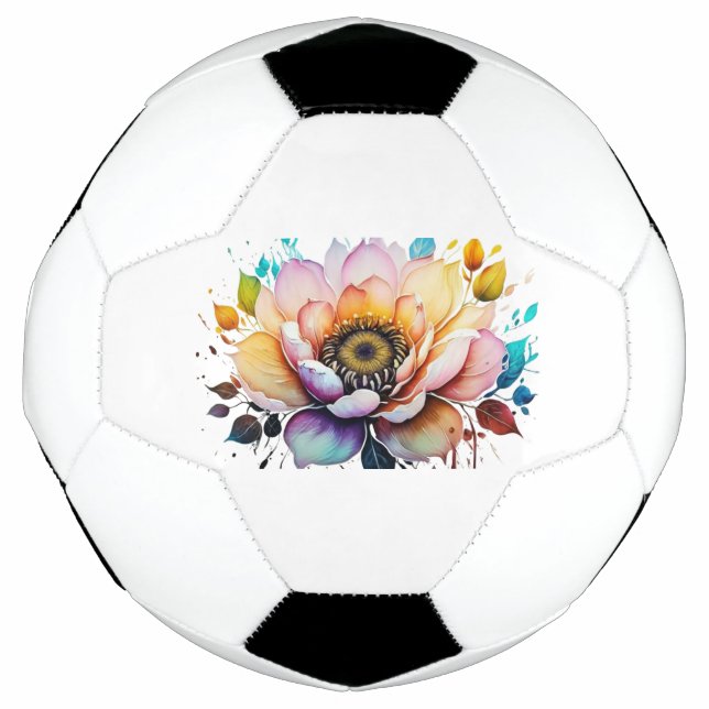 Bola De Futebol Linda Aquarela (Frente)