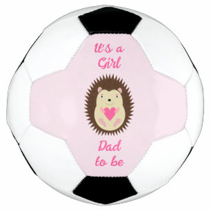 Bola De Futebol Lindo ouriço fêmea bebê rosa personalizado