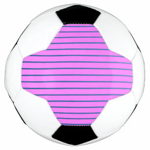 Bola De Futebol Linhado Rosa