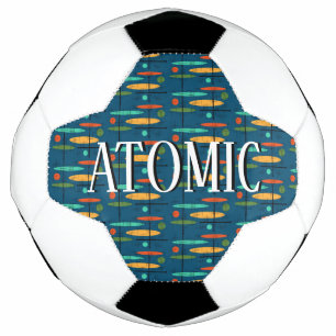 Bola De Futebol Linhas e Ovais Retro