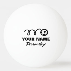 Bola de futebol logo bola de pingue-pongue para té