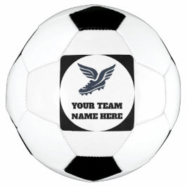 Bola De Futebol Logotipo de chuteira de futebol alado de equipa de