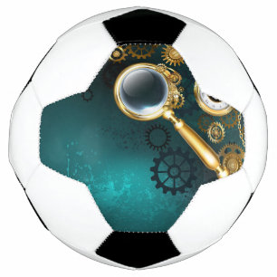 Bola De Futebol Lupa no estilo Steampunk