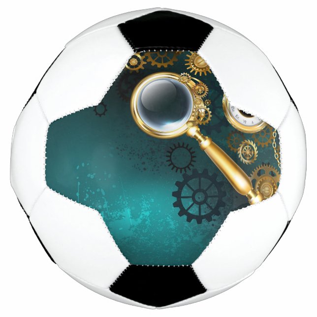 Bola De Futebol Lupa no estilo Steampunk (Frente)